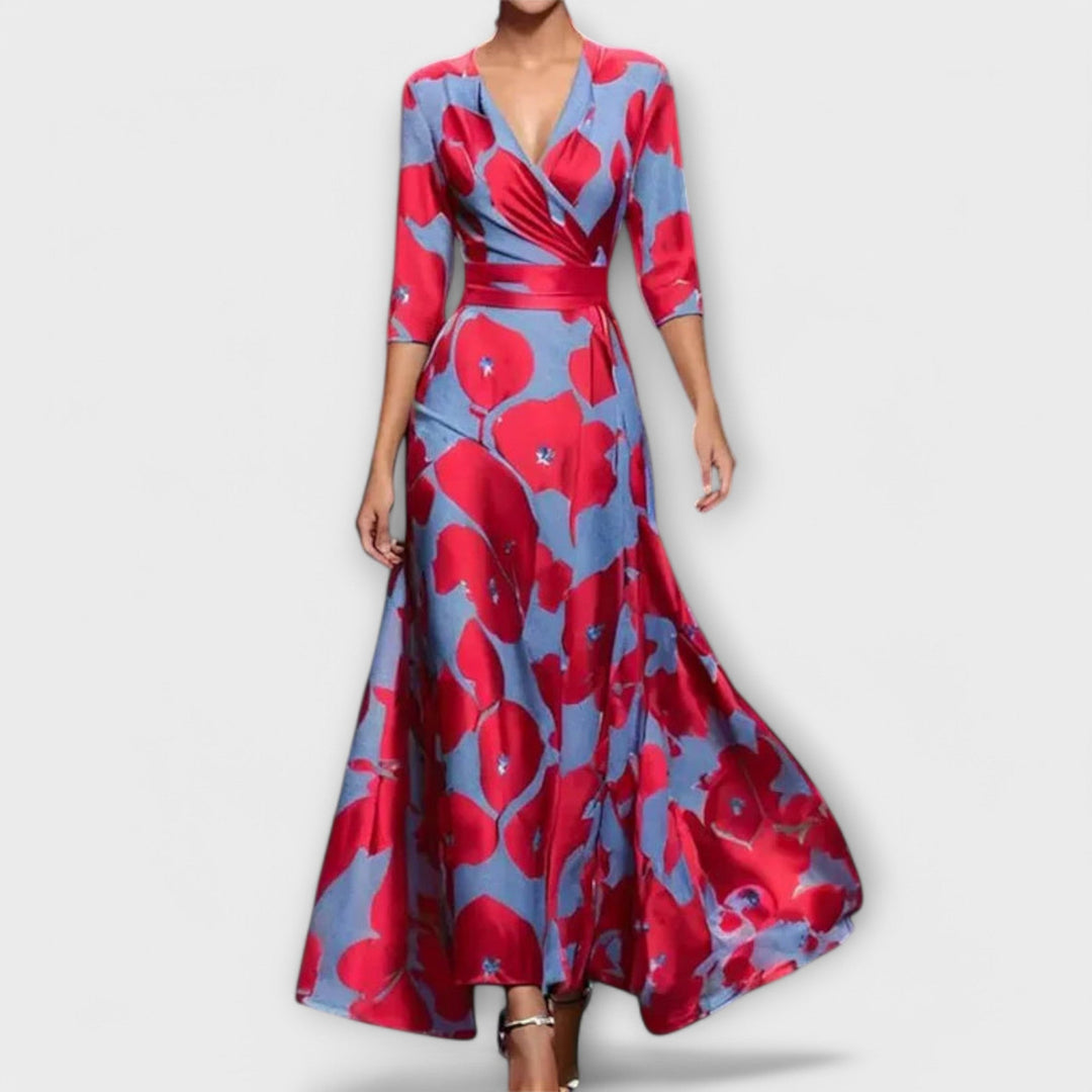 Poleen - Elegant Printed Dress