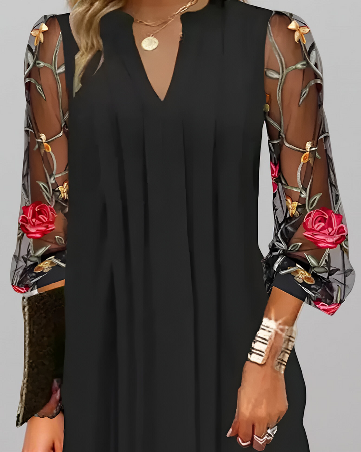 Calla - Floral Sleeves Dress
