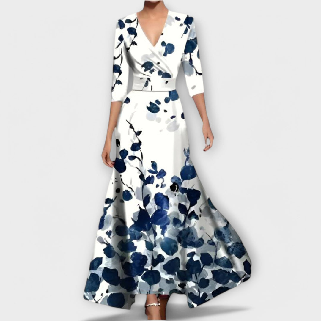 Poleen - Elegant Printed Dress