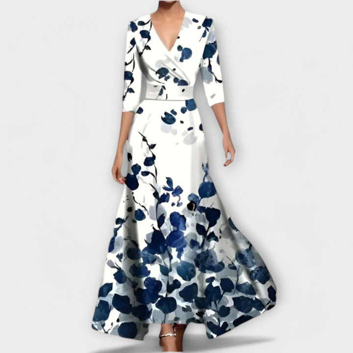 Poleen - Elegant Printed Dress
